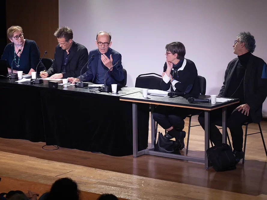 <strong>Les défis du temps présent : intervention de M. Vincent Duclert</strong> • photo : Rémy SALAÜN <small>© IPMF</small>