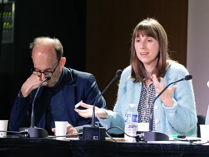 <strong>Combats de PMF : intervention de M<sup class="typo_exposants">me</sup> Zoé Grumberg</strong> • photo : Rémy SALAÜN <small>© IPMF</small>