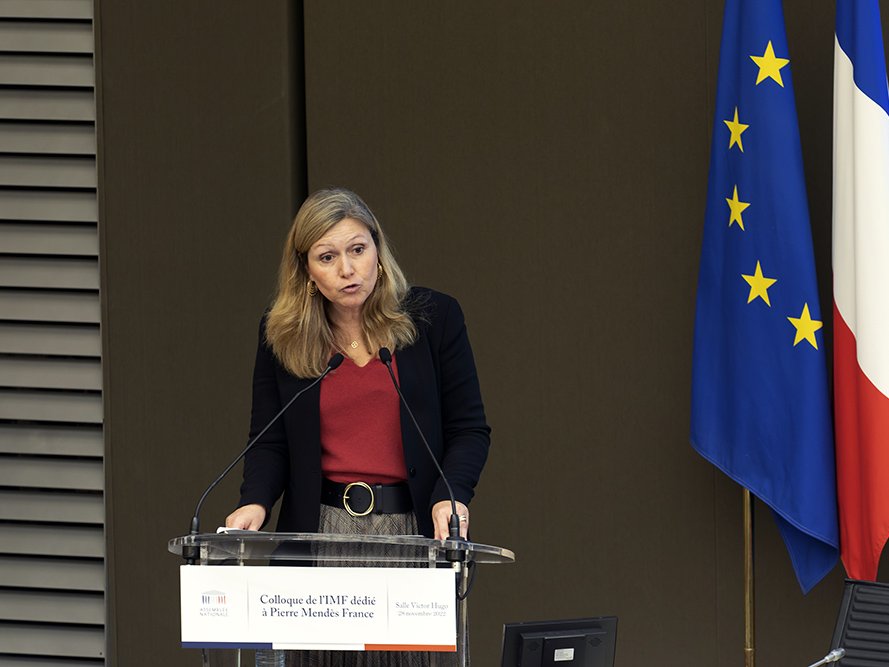 <strong>Discours de M<sup class="typo_exposants">me</sup> Yaël BRAUN-PIVET</strong> • photo : Rémy SALAÜN <small>© IPMF</small>