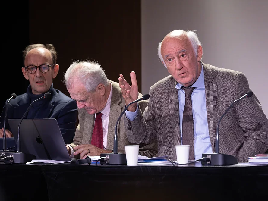 <strong>Temps de PMF : intervention de M. Jean-François Sirinelli</strong> • photo : Rémy SALAÜN <small>© IPMF</small>